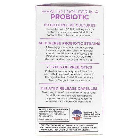 Vital Flora Women 55+ Daily Probiotic + Prebiotics, VTP